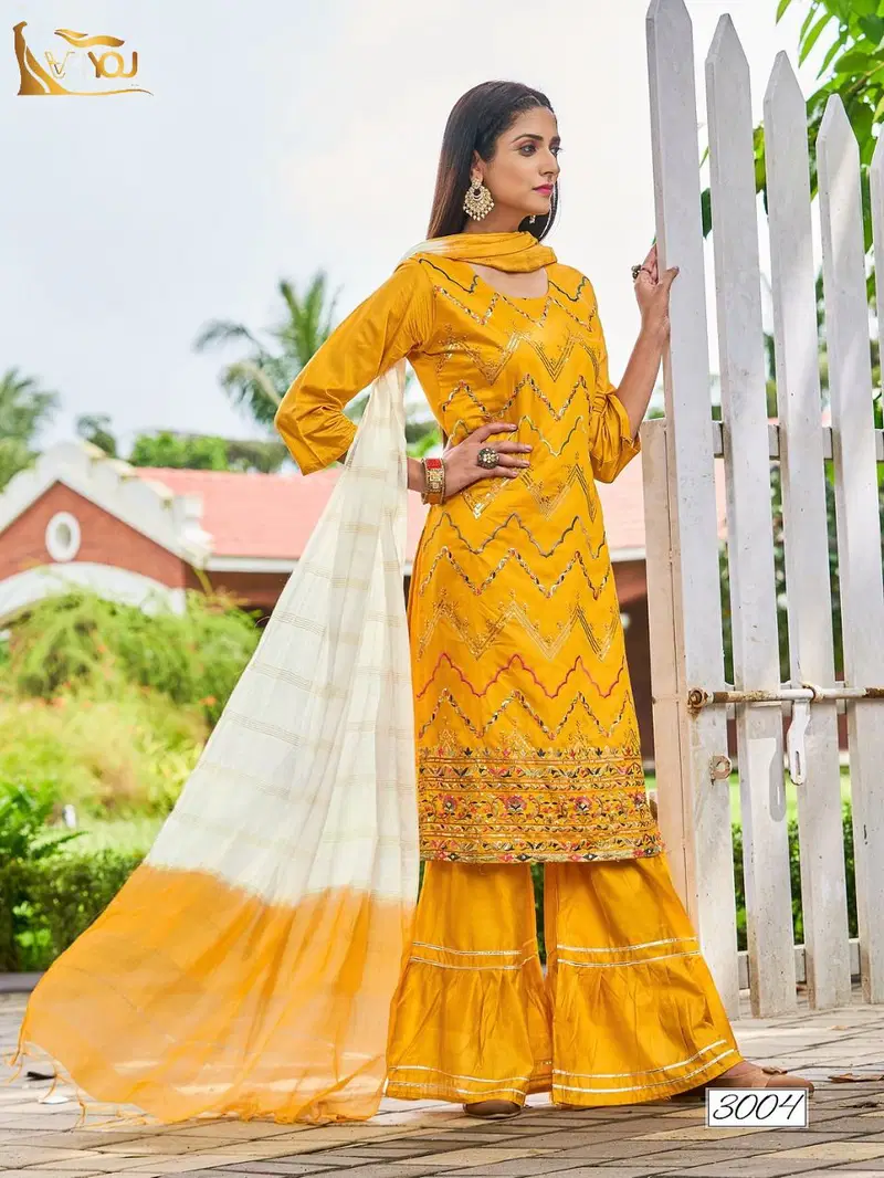 V4you Natashaa Vol 3 Ethnic Wear Wholesale Sharara Suits